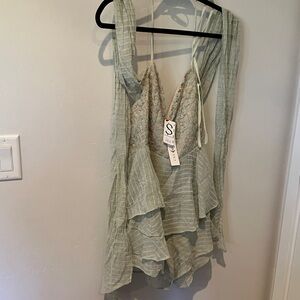 Elegant Green Ruffle Jumpsuit